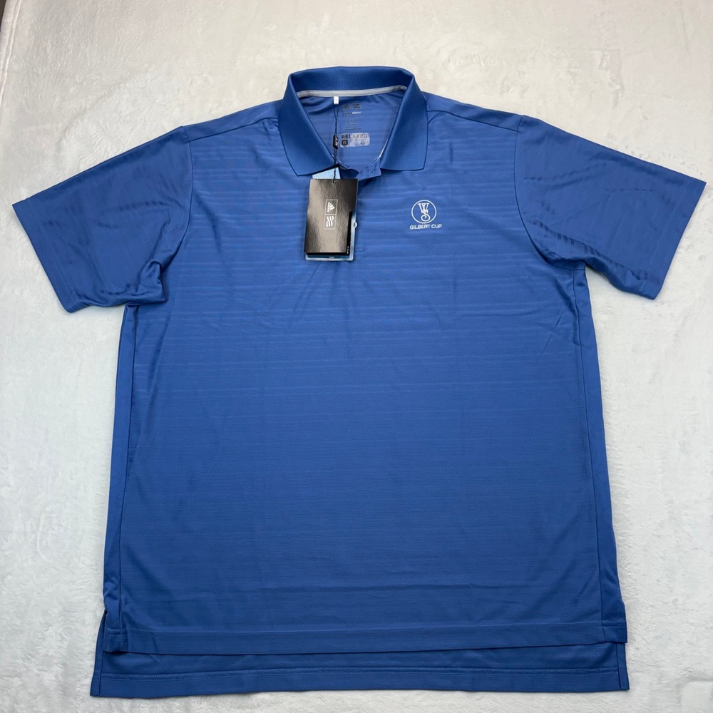 Adidas Golf ClimaCool Polo Shirt Mens XL Blue Gilbert Cup Relaxed Fit P77953